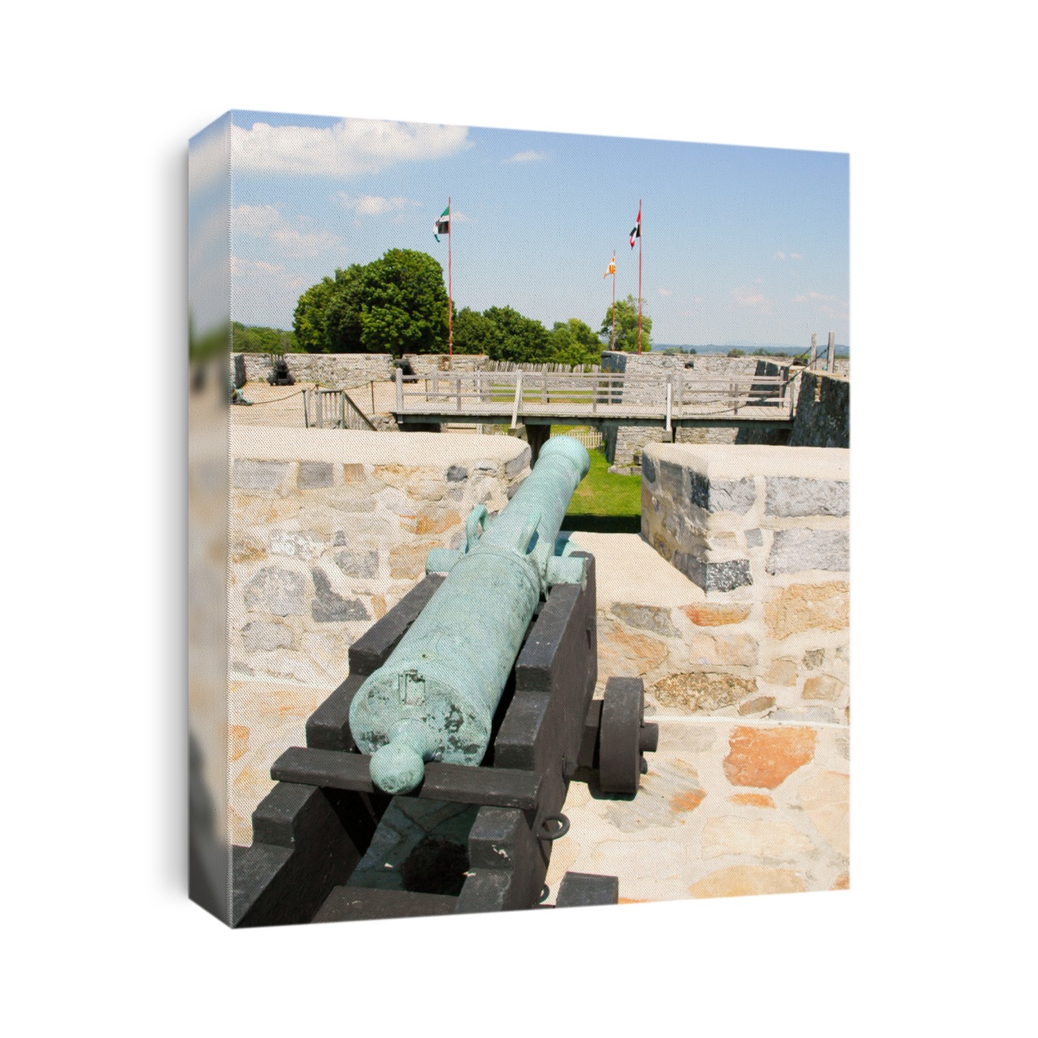 Fort Ticonderoga, stone walls and cannon