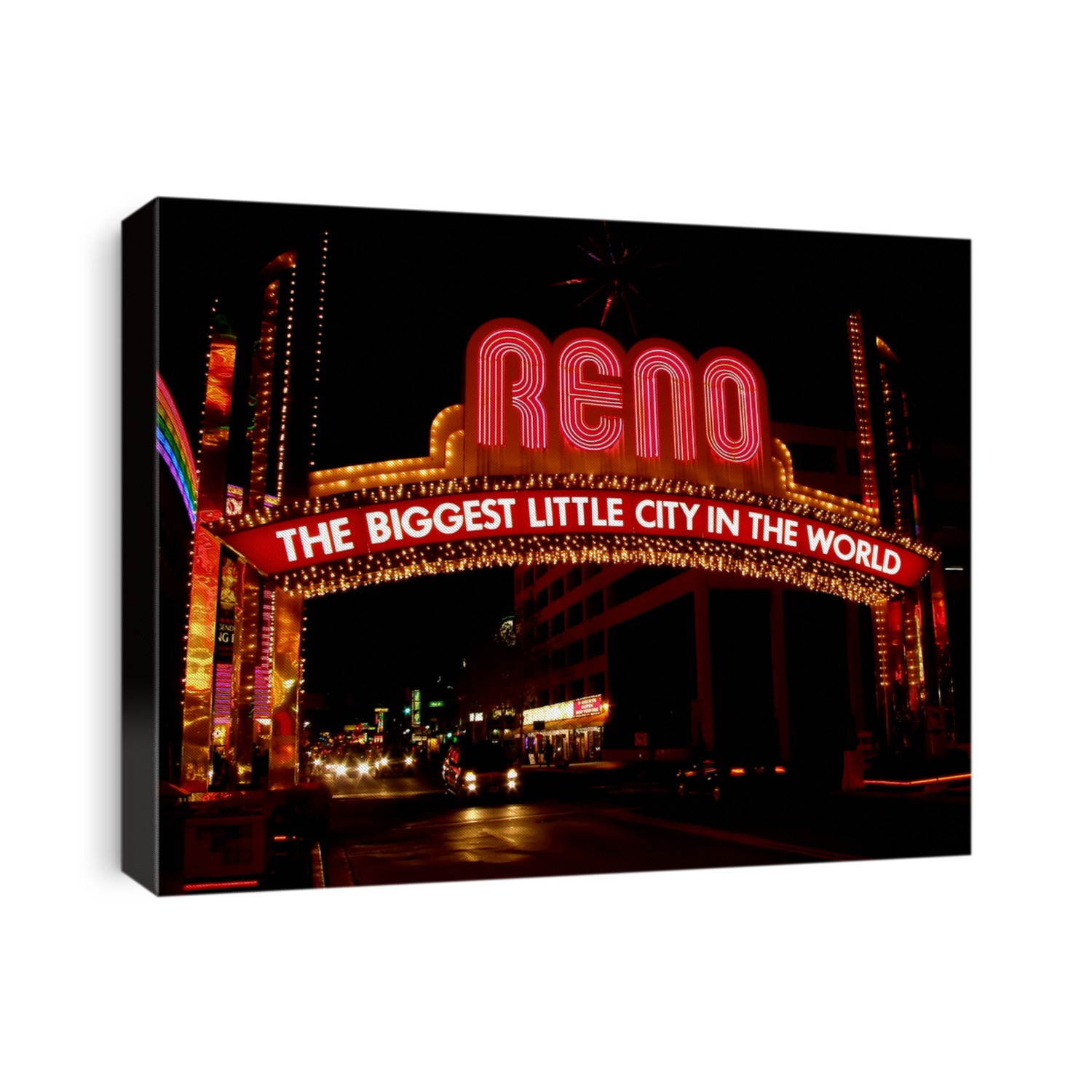 Big red Reno sign in downtown, Nevada